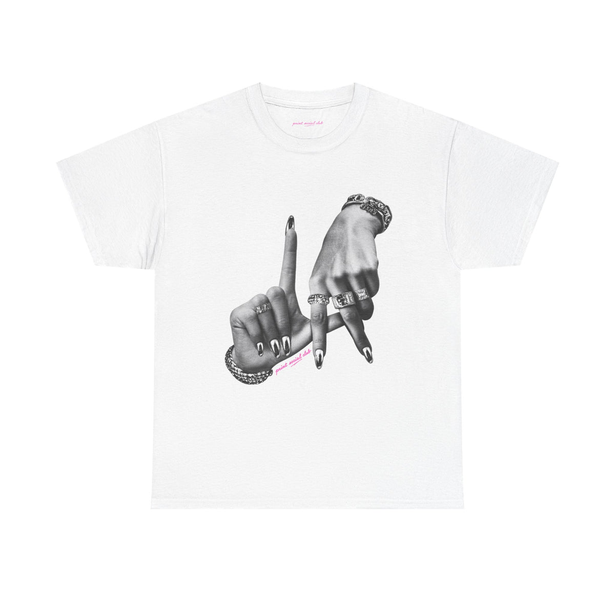 LA Classic Tee in White, front