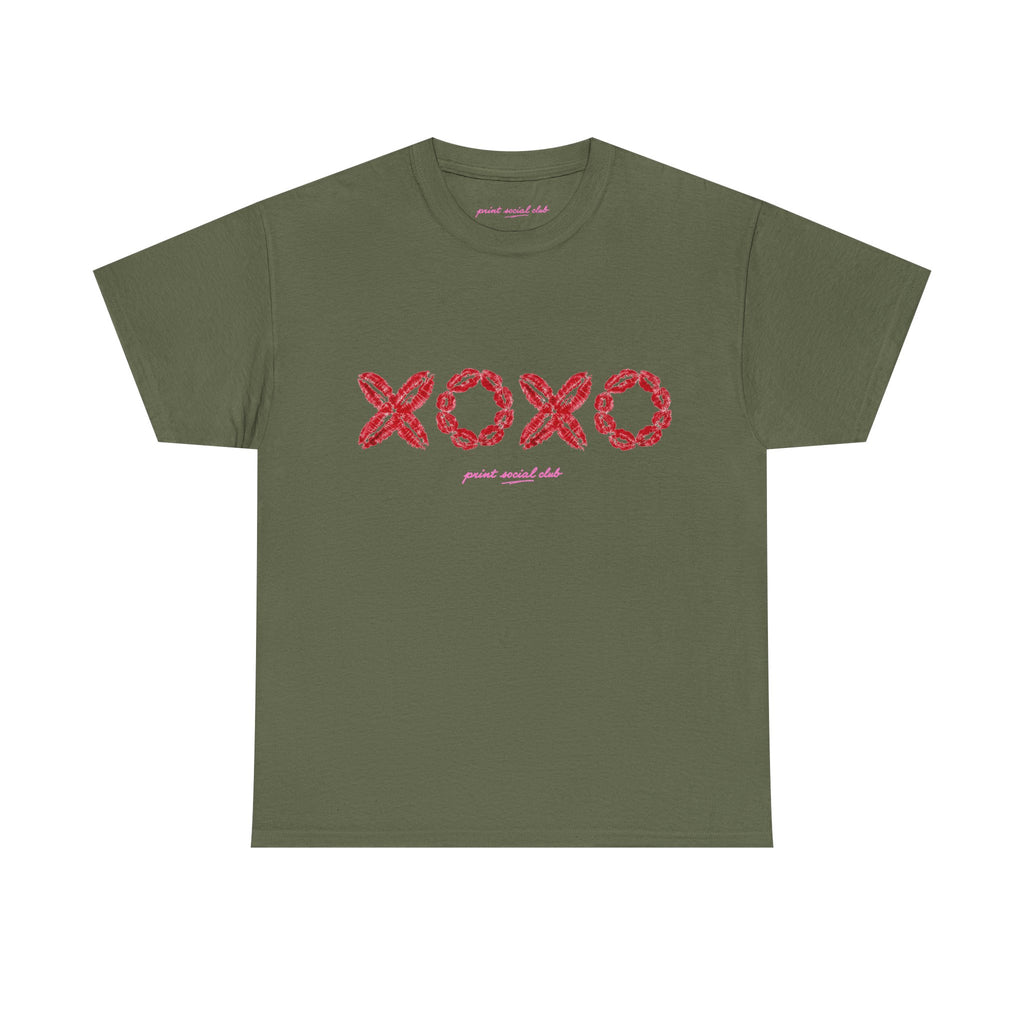 XOXO Classic Tee in Military Green, front