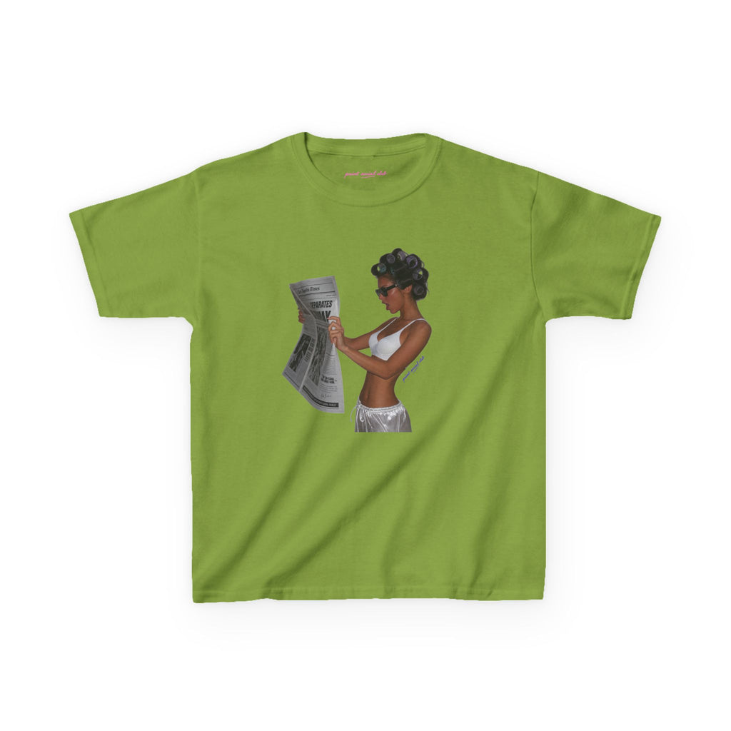 News Baby Tee in Kiwi, front