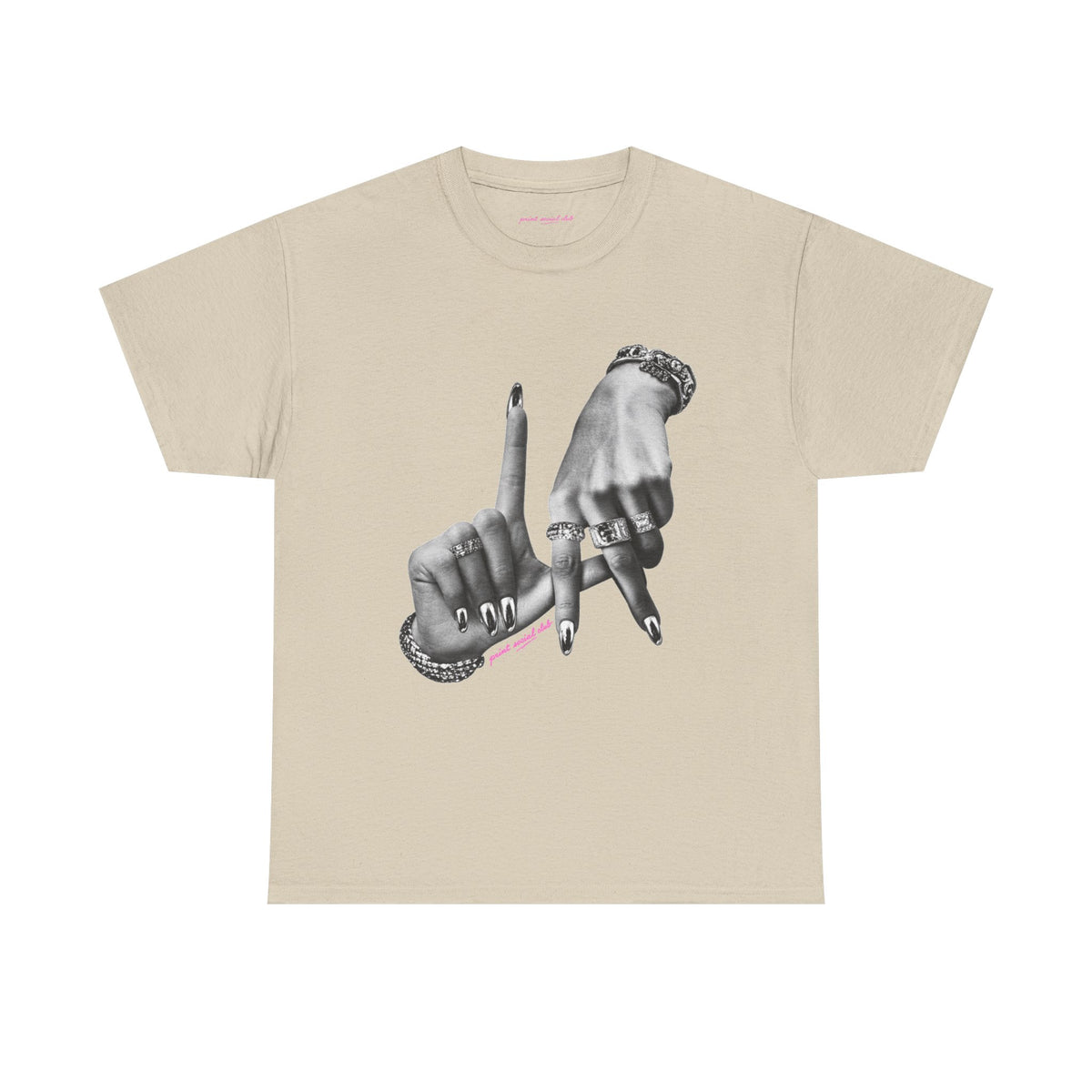LA Classic Tee in Sand, front