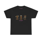 Wise Monkeys Classic Tee - double sided in Black, front