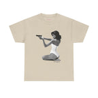 Hands-Up Classic Tee in Sand, front