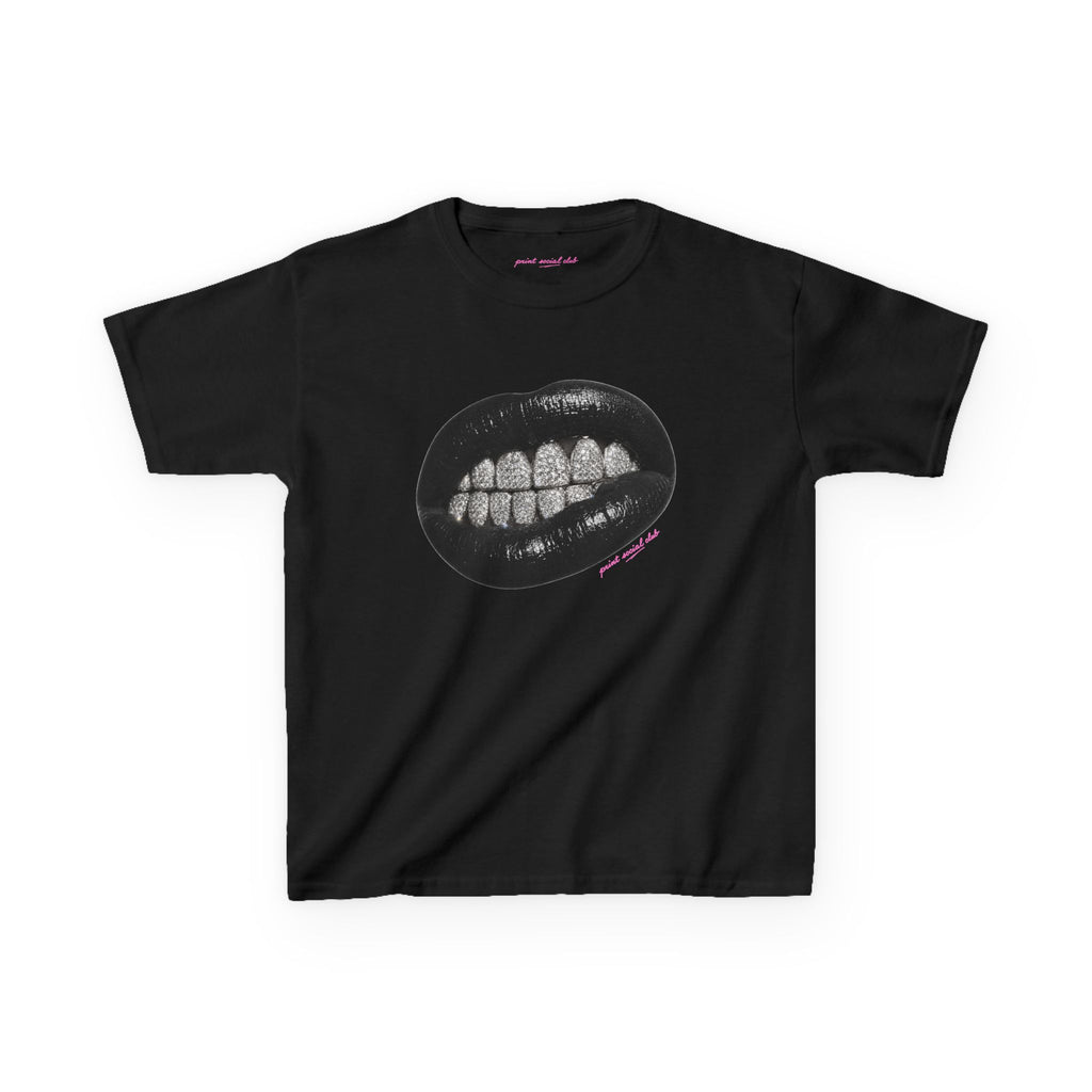 Grrr Baby Tee in Black, front