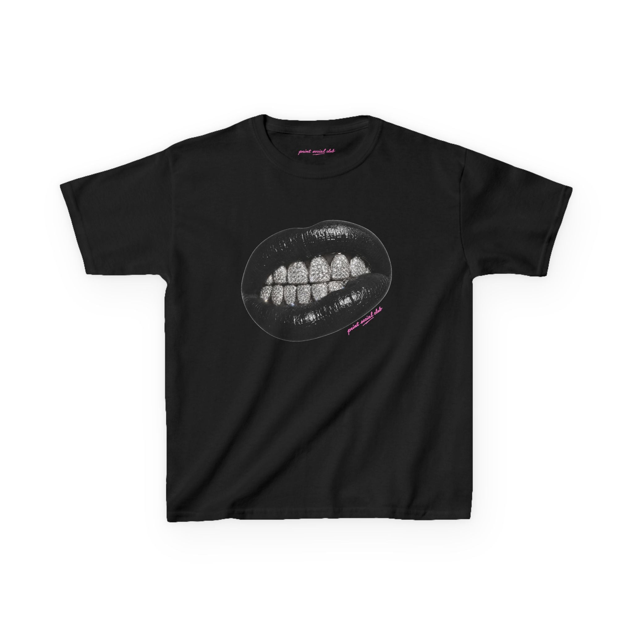Grrr Baby Tee in Black, front