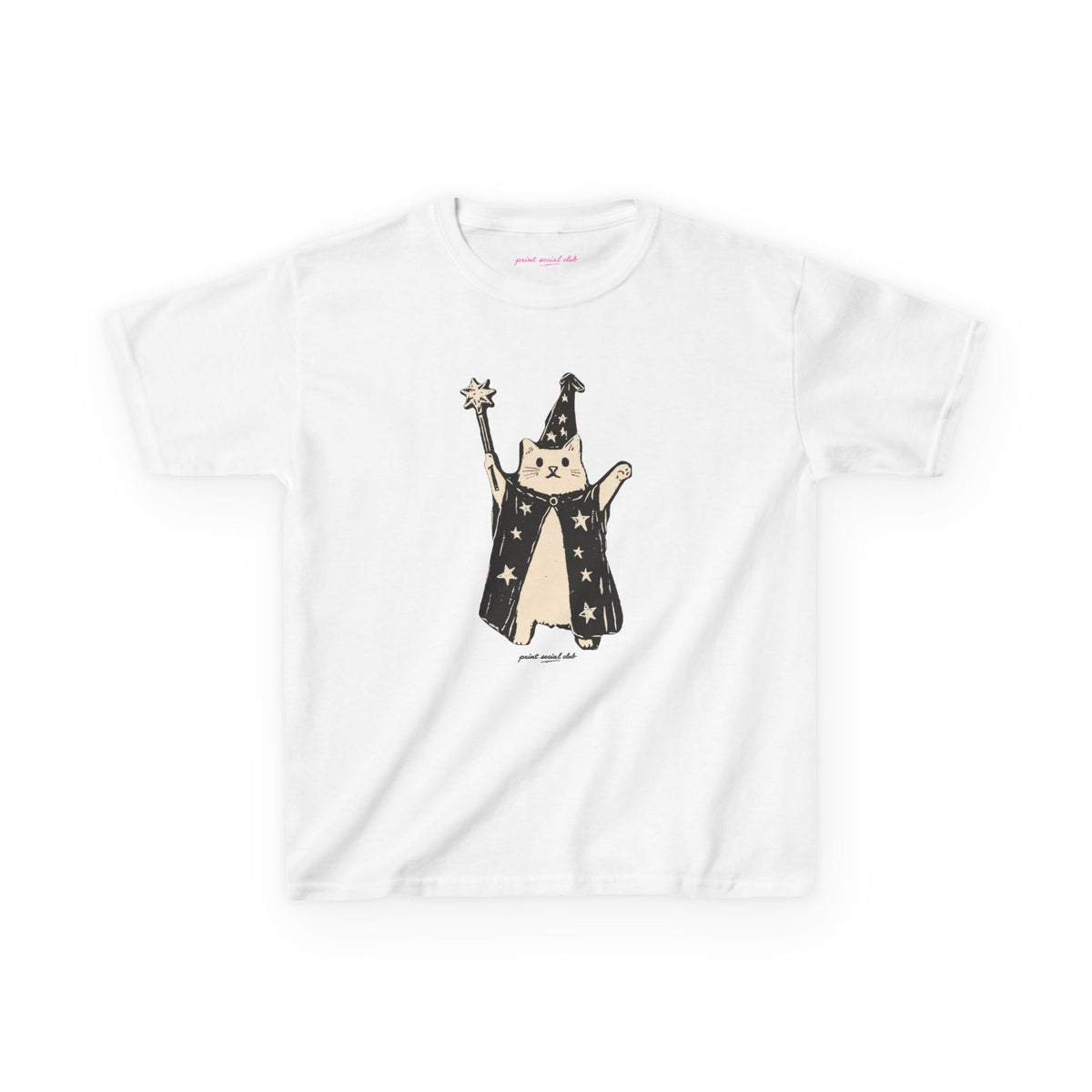 Wizard Cat Baby Tee, front