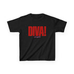DIVA! Baby Tee in Black, front