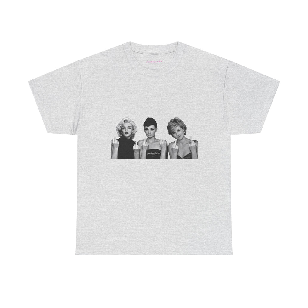 Iconic 3 Classic Tee in Ash, front