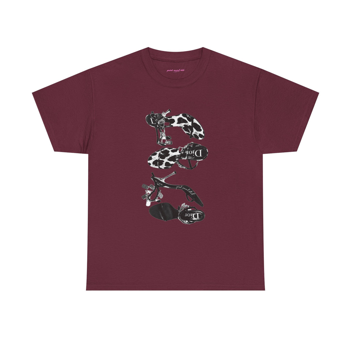 Heels Classic Tee in Maroon, front