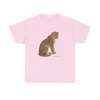Watercolor Leopard Classic Tee in Light Pink, front