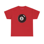 Lucky 8 Classic Tee in Red, front