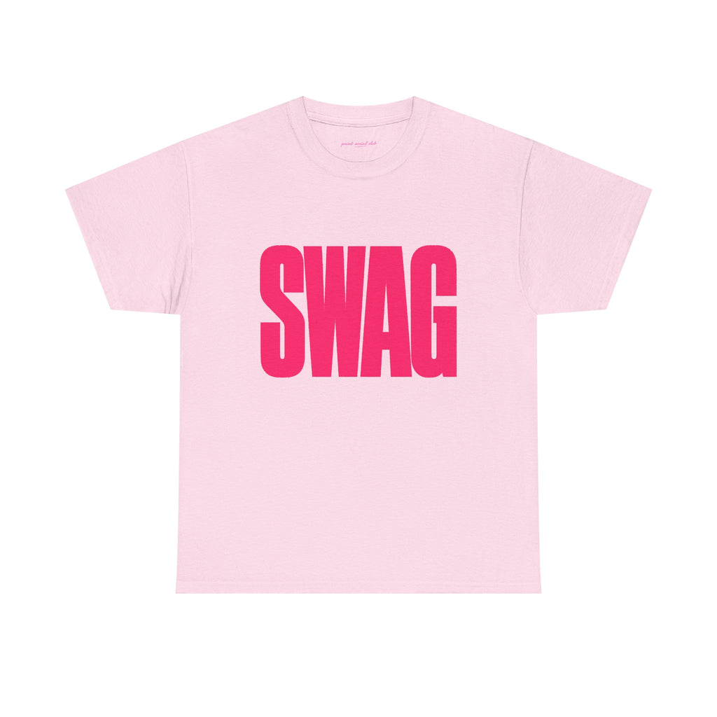 SWAG Classic Tee in Light Pink, front