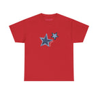 Shooting Stars Classic Tee in Red, front