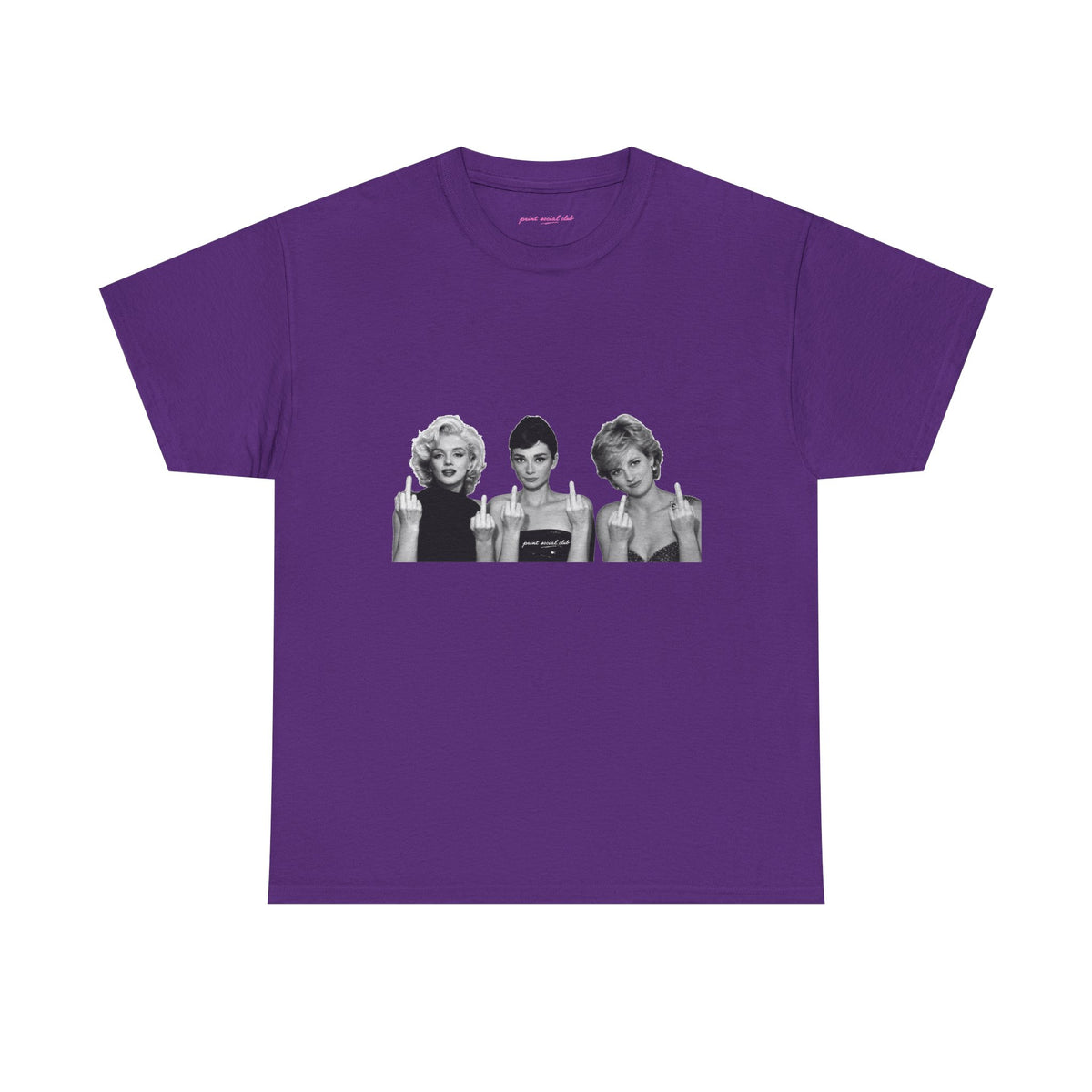 Iconic 3 Classic Tee in Purple, front