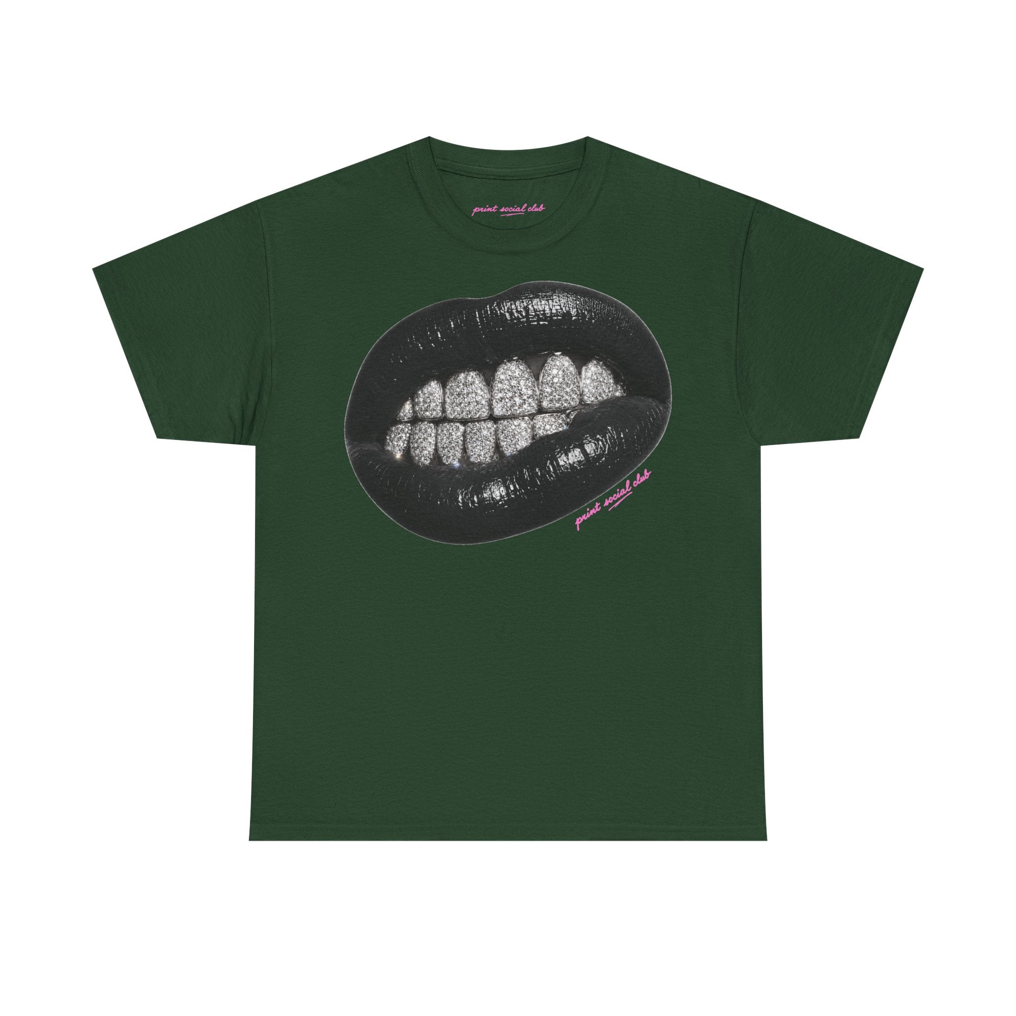 Grrr Classic Tee in Forest Green, front