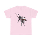 Skeleton Dog Classic Tee in Light Pink, front