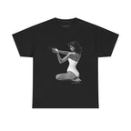 Hands-Up Classic Tee in Black, front