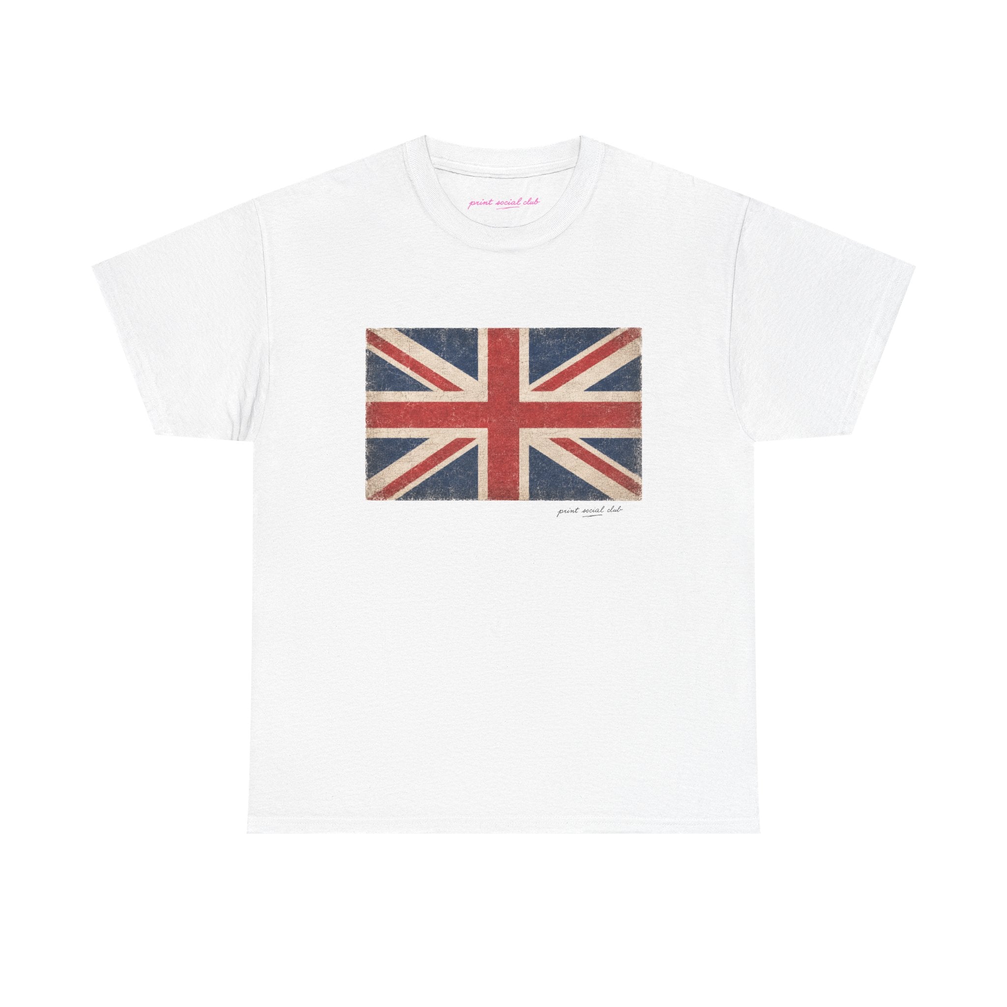 United Jack Classic Tee in White, front