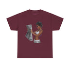News Classic Tee in Maroon, front