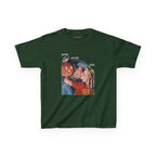 Pumpkin Kiss Baby Tee in Forest Green, front