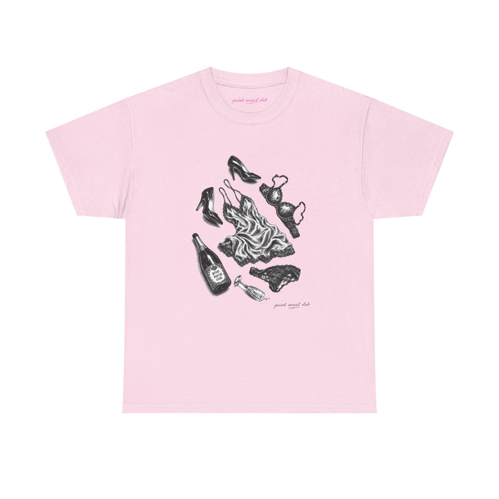 The Aftermath Classic Tee in Light Pink, front