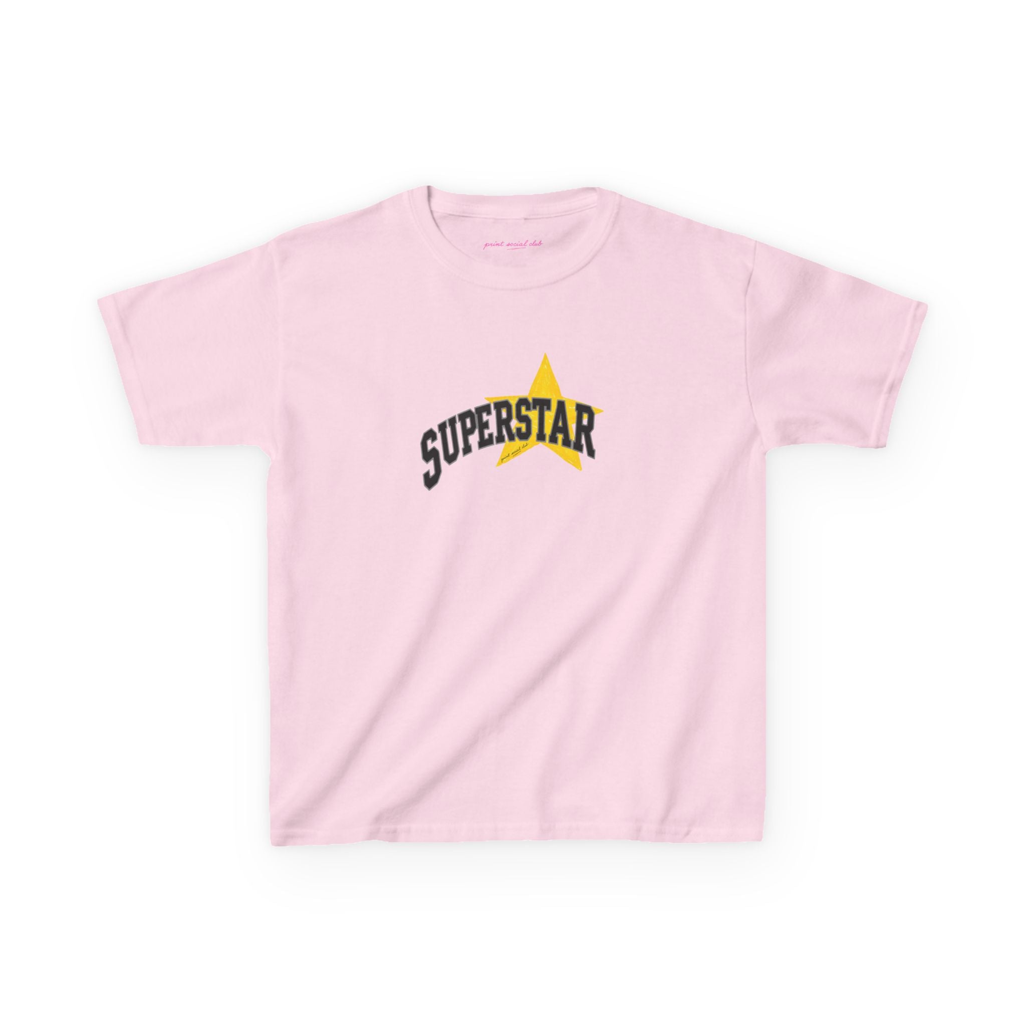 Superstar Baby Tee in Light Pink, front