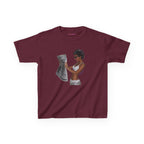News Baby Tee in Maroon, front