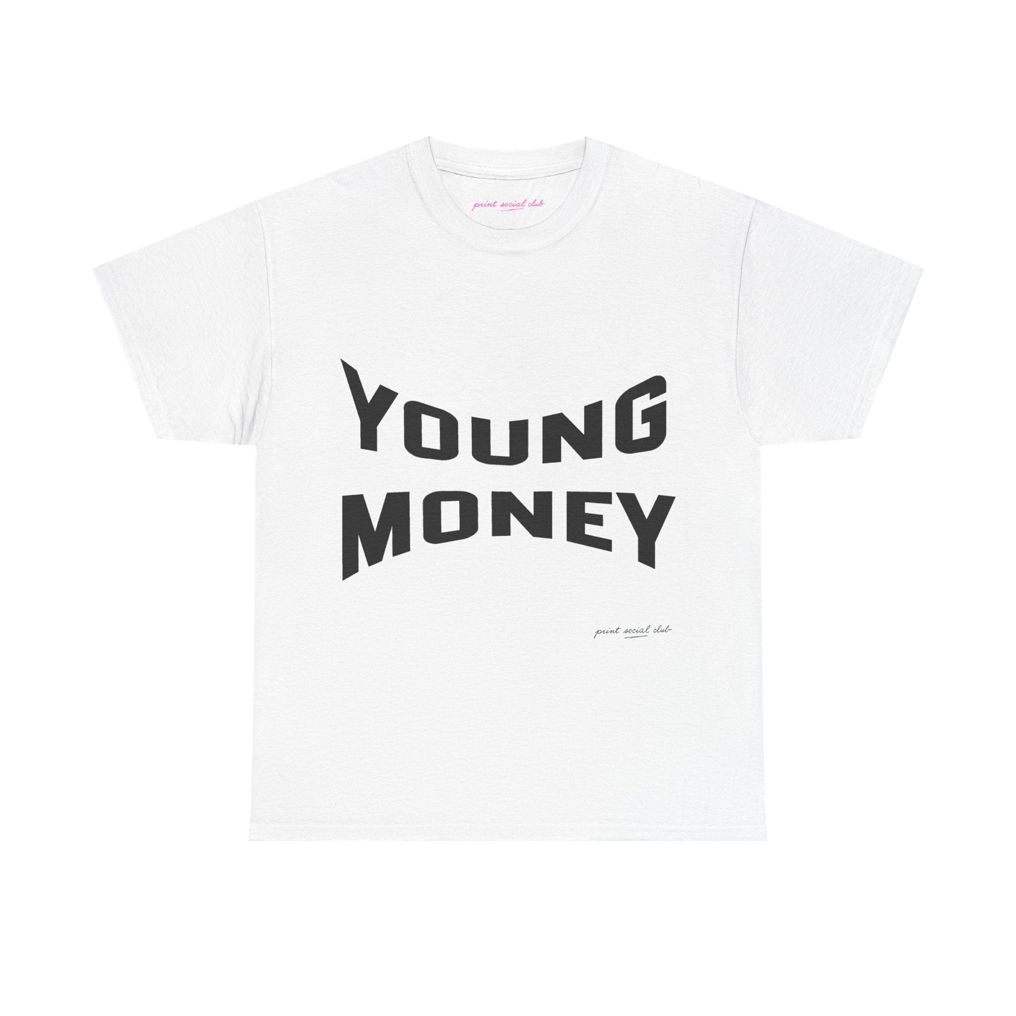 Young Money Classic Tee in White, front