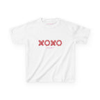 XOXO Baby Tee in White, front