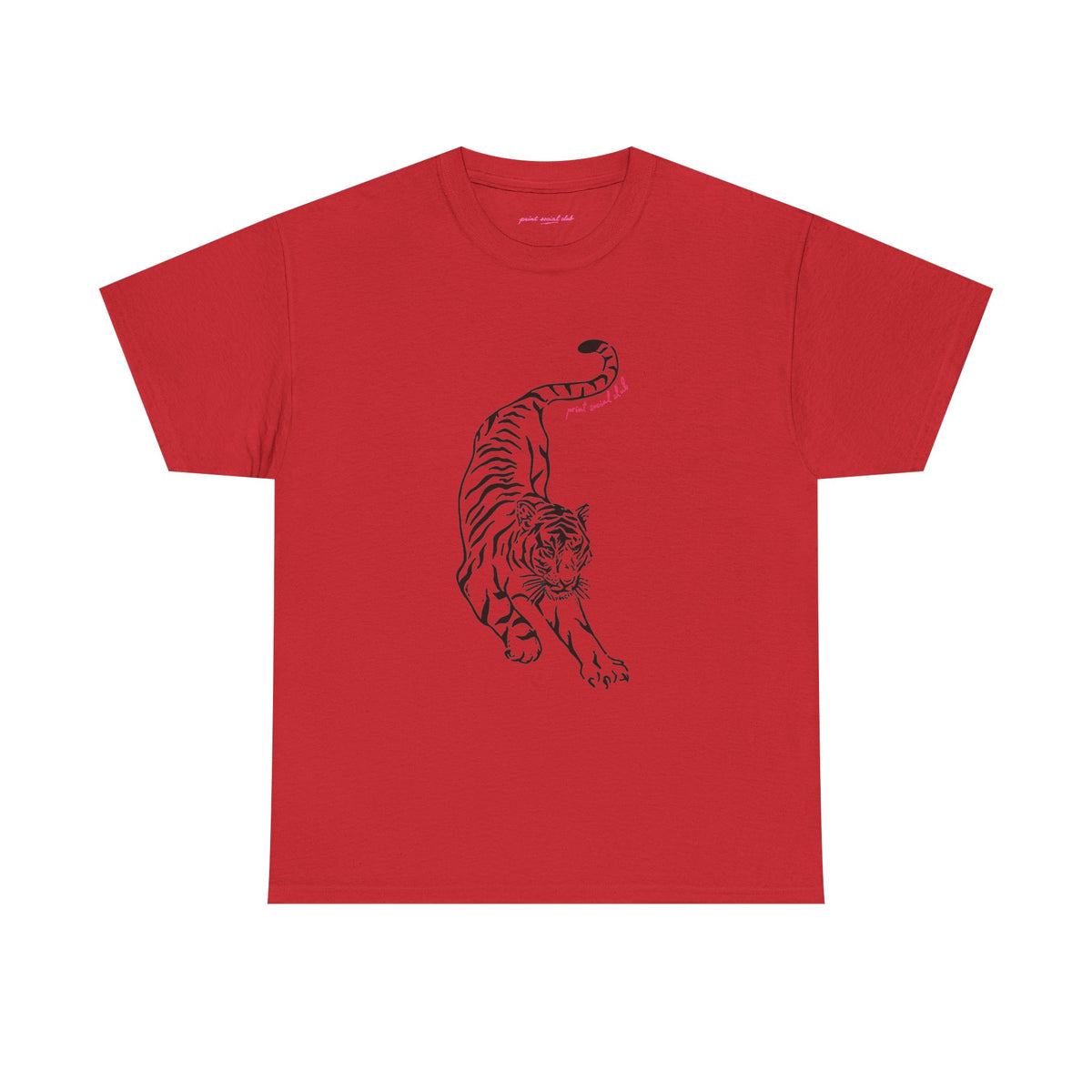 Stretching Classic Tee in Red, front