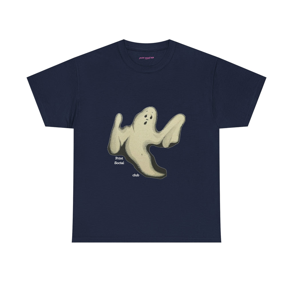Boo Classic Tee in Navy, front