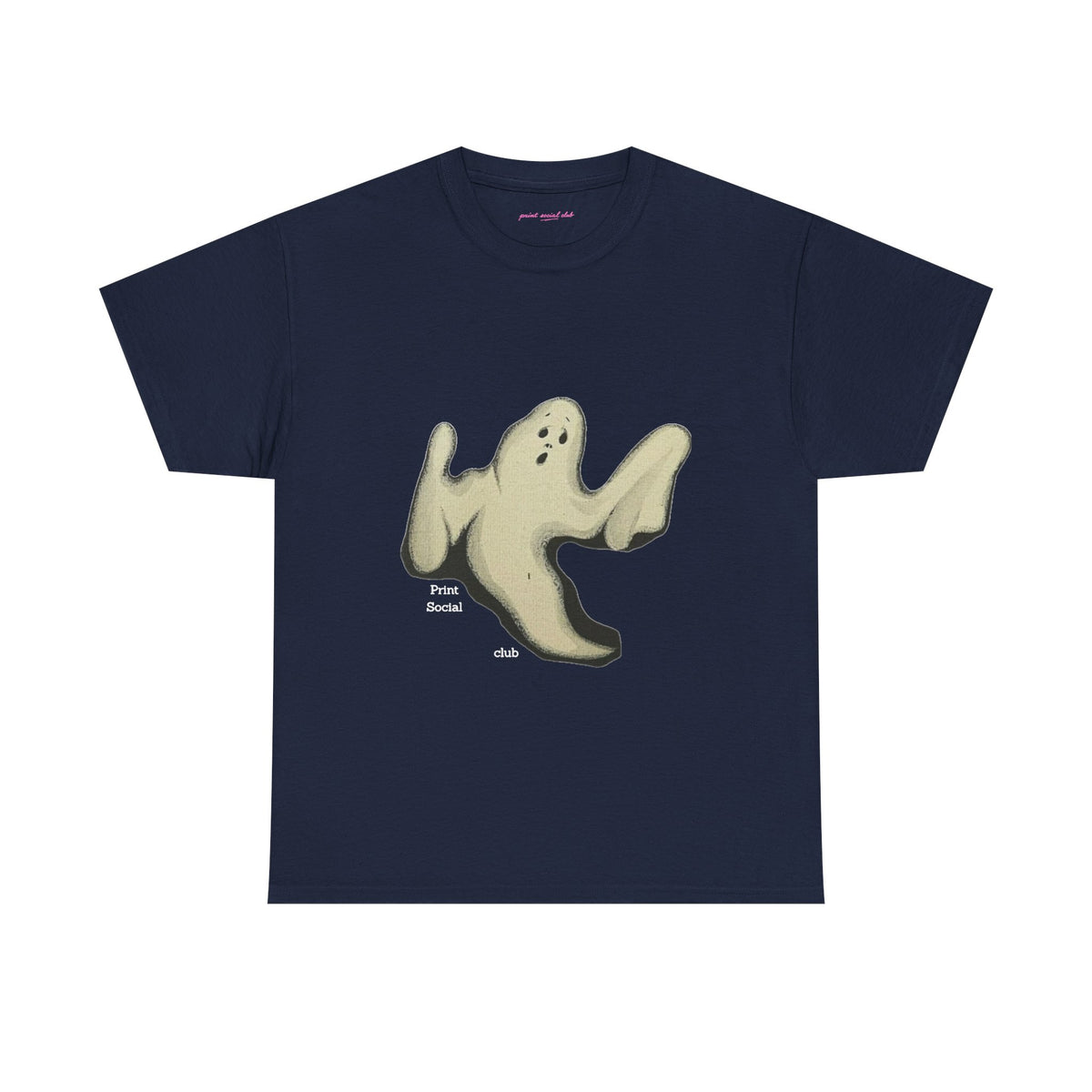 Boo Classic Tee in Navy, front