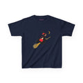 Flying Witch Baby Tee in Navy, front