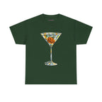 Pumpkin Martini Classic Tee in Forest Green, front