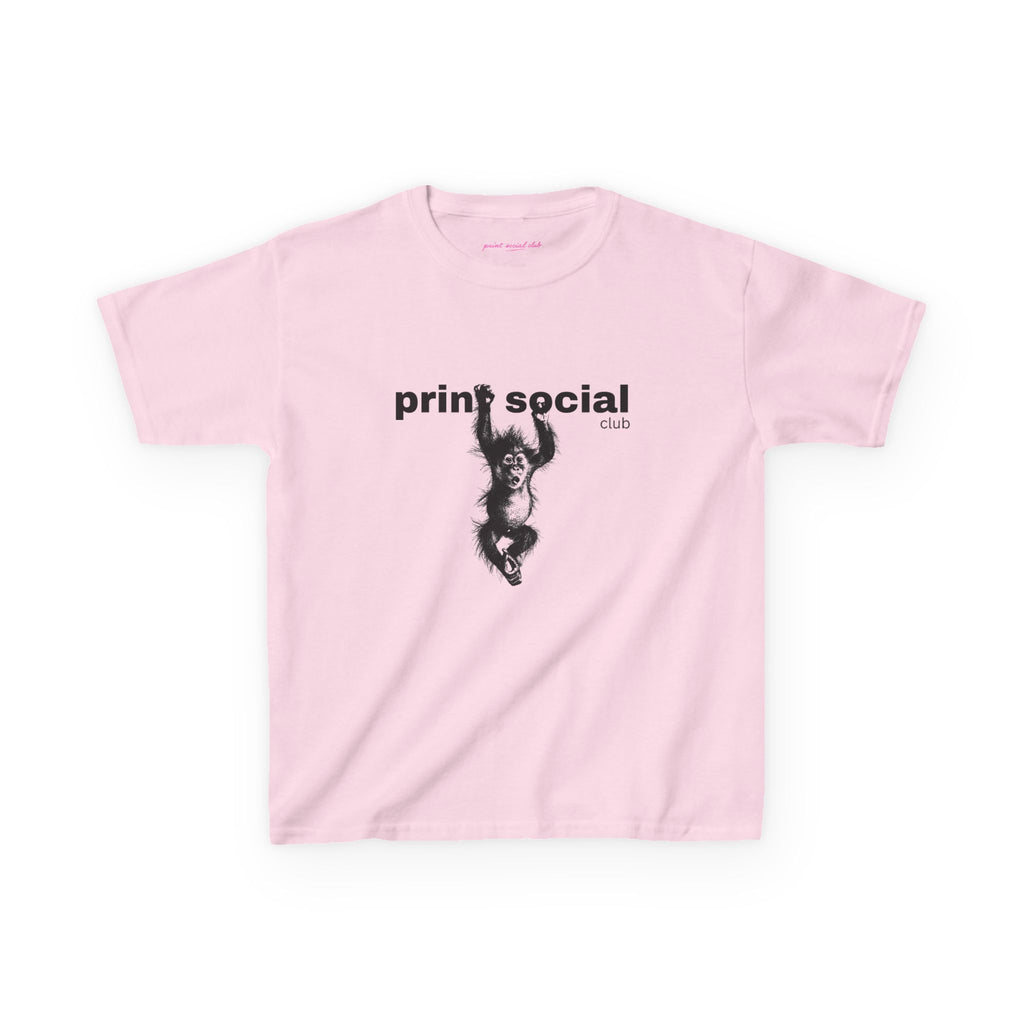 Save Wild Monkeys Baby Tee, front