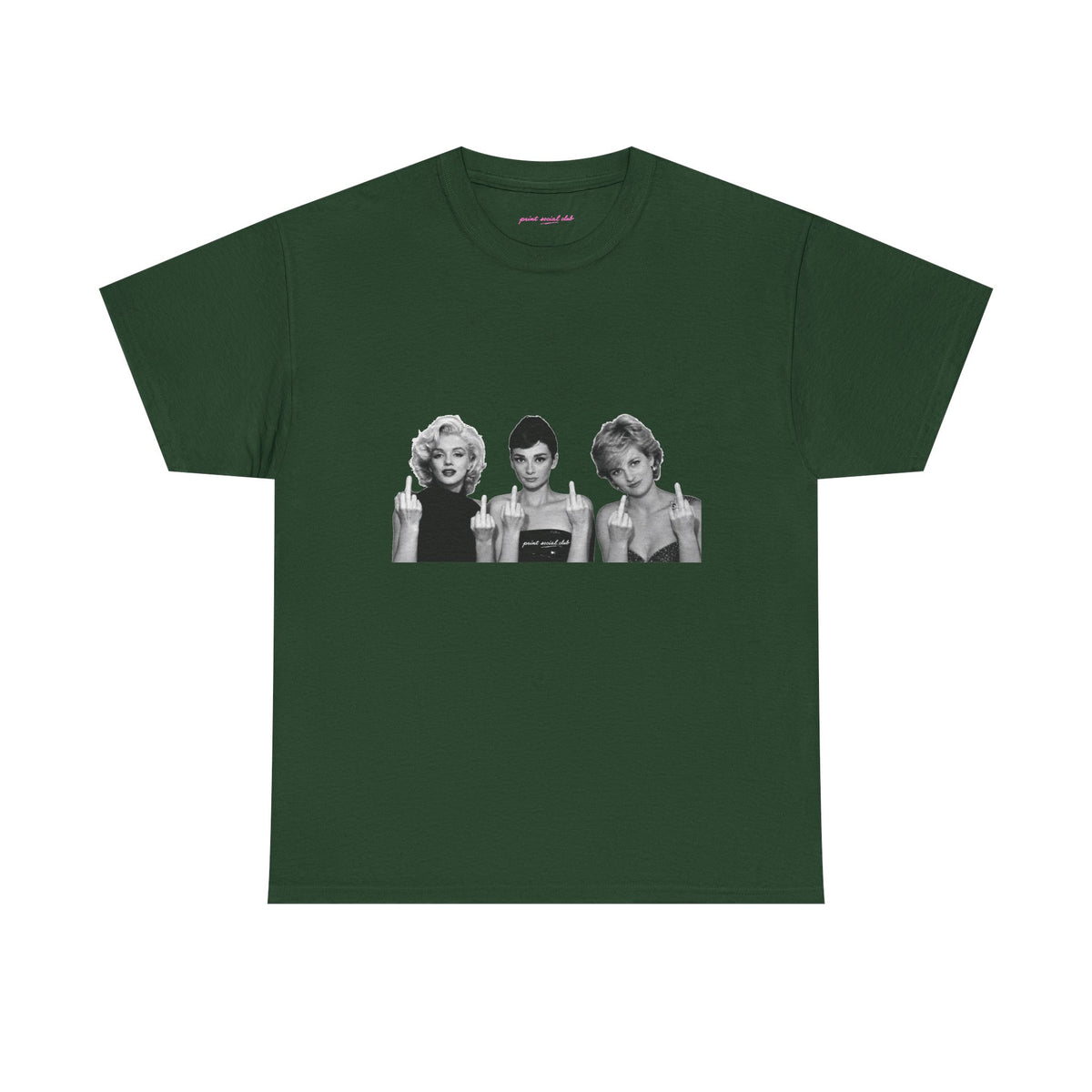 Iconic 3 Classic Tee in Forest Green, front