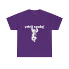 Save Wild Monkeys Classic Tee in Purple, front