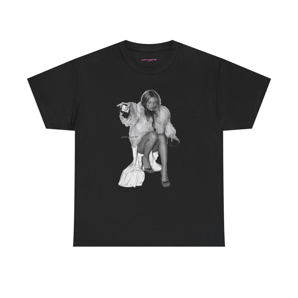Moss Classic Tee in Black, front