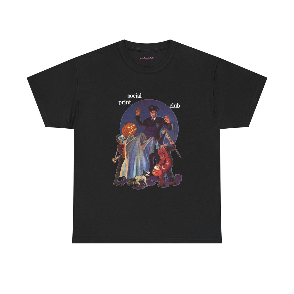 Trick Or Treaters Classic Tee in Black, front
