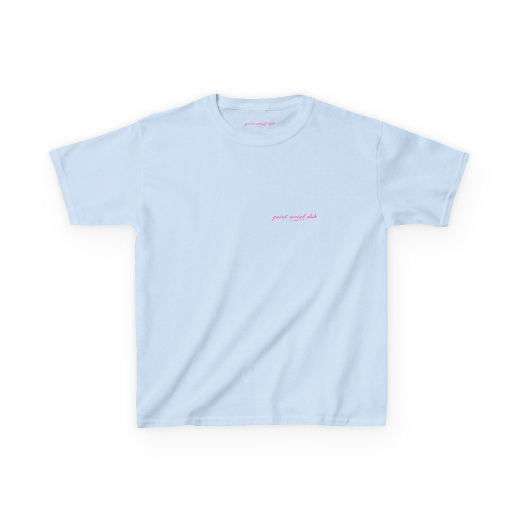 LNF Baby Tee in Light Blue, front