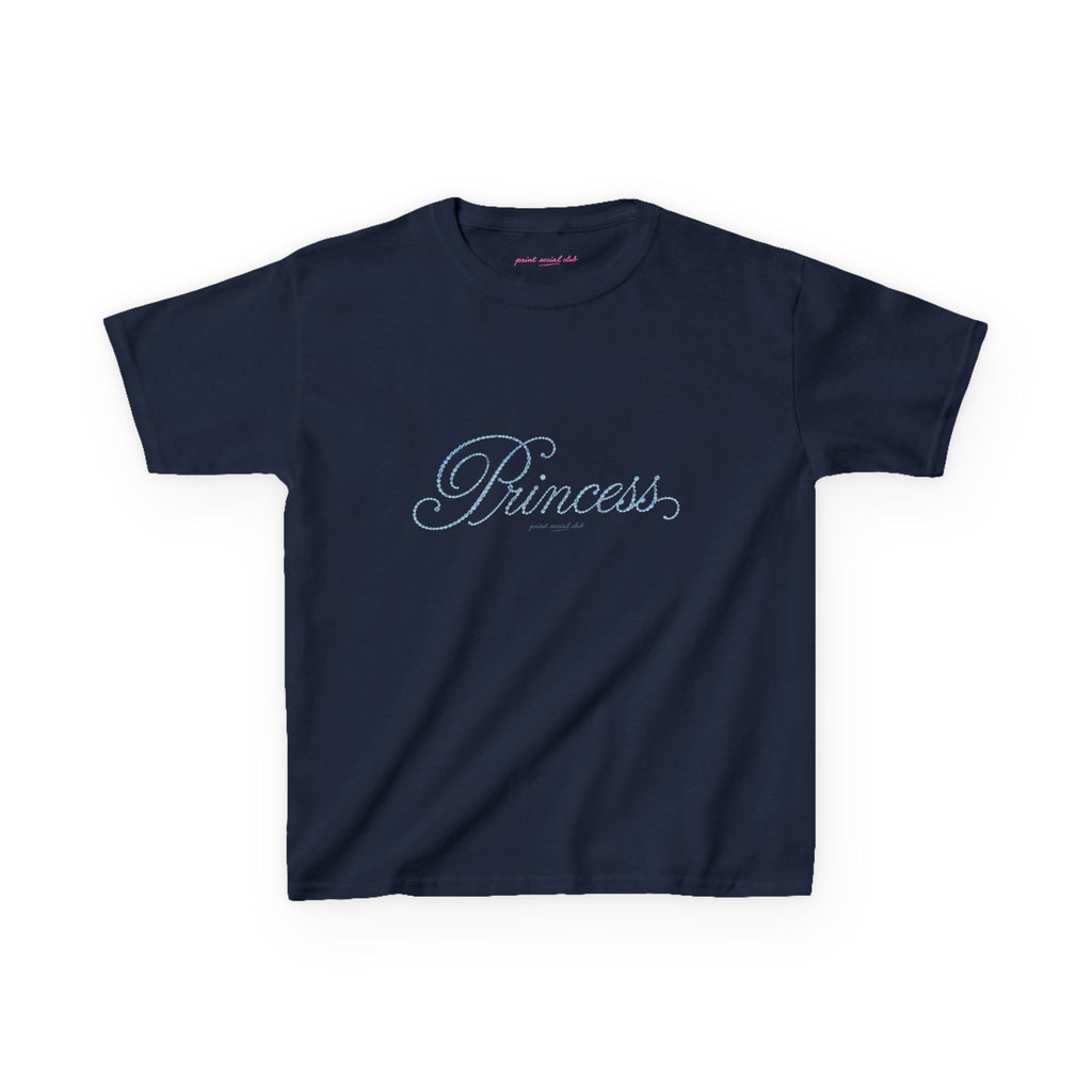 Blue Princess Baby Tee, front