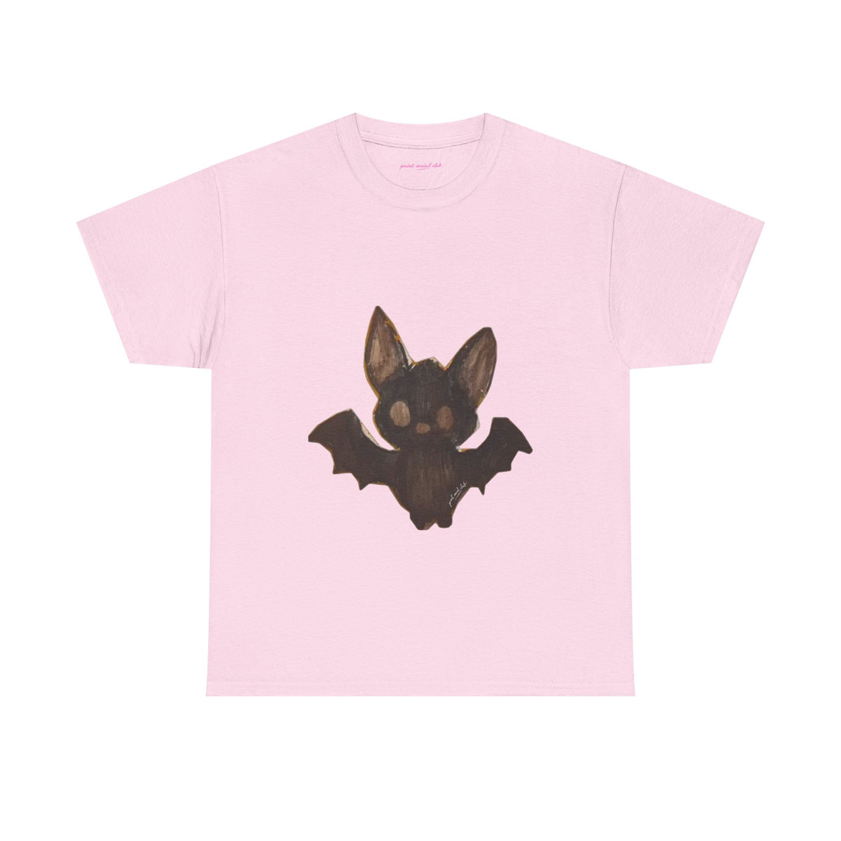 Little Bat Classic Tee in Light Pink, front