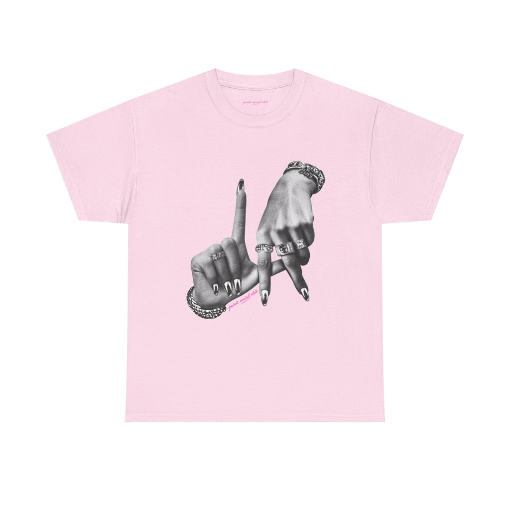 LA Classic Tee in Light Pink, front
