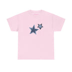Shooting Stars Classic Tee in Light Pink, front
