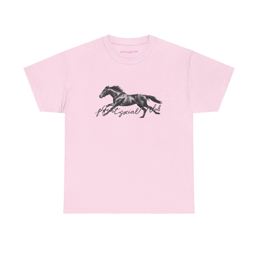 The Horse Classic Tee in Light Pink, front