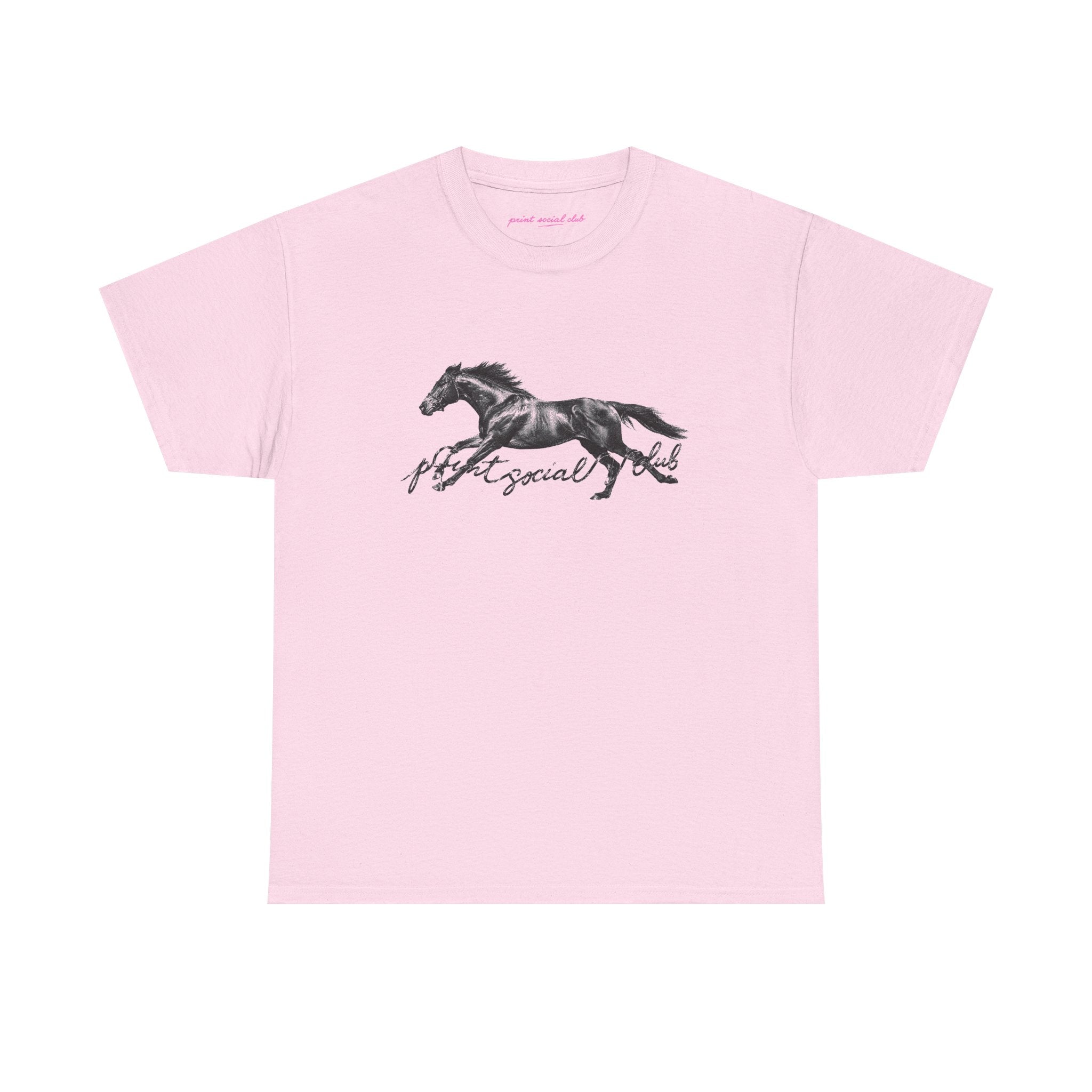 The Horse Classic Tee in Light Pink, front