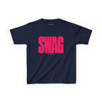 SWAG Baby Tee in Navy, front
