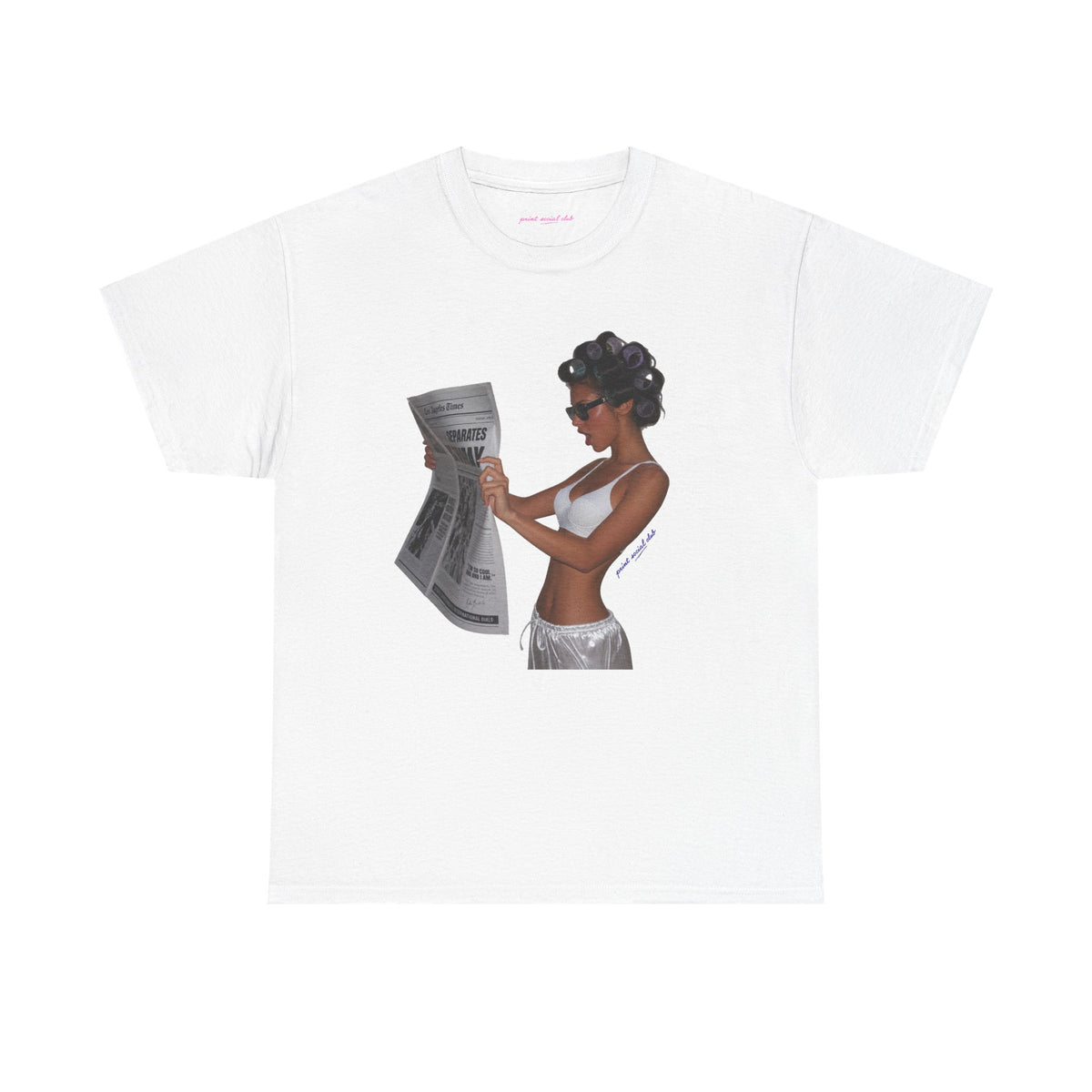 News Classic Tee in White, front