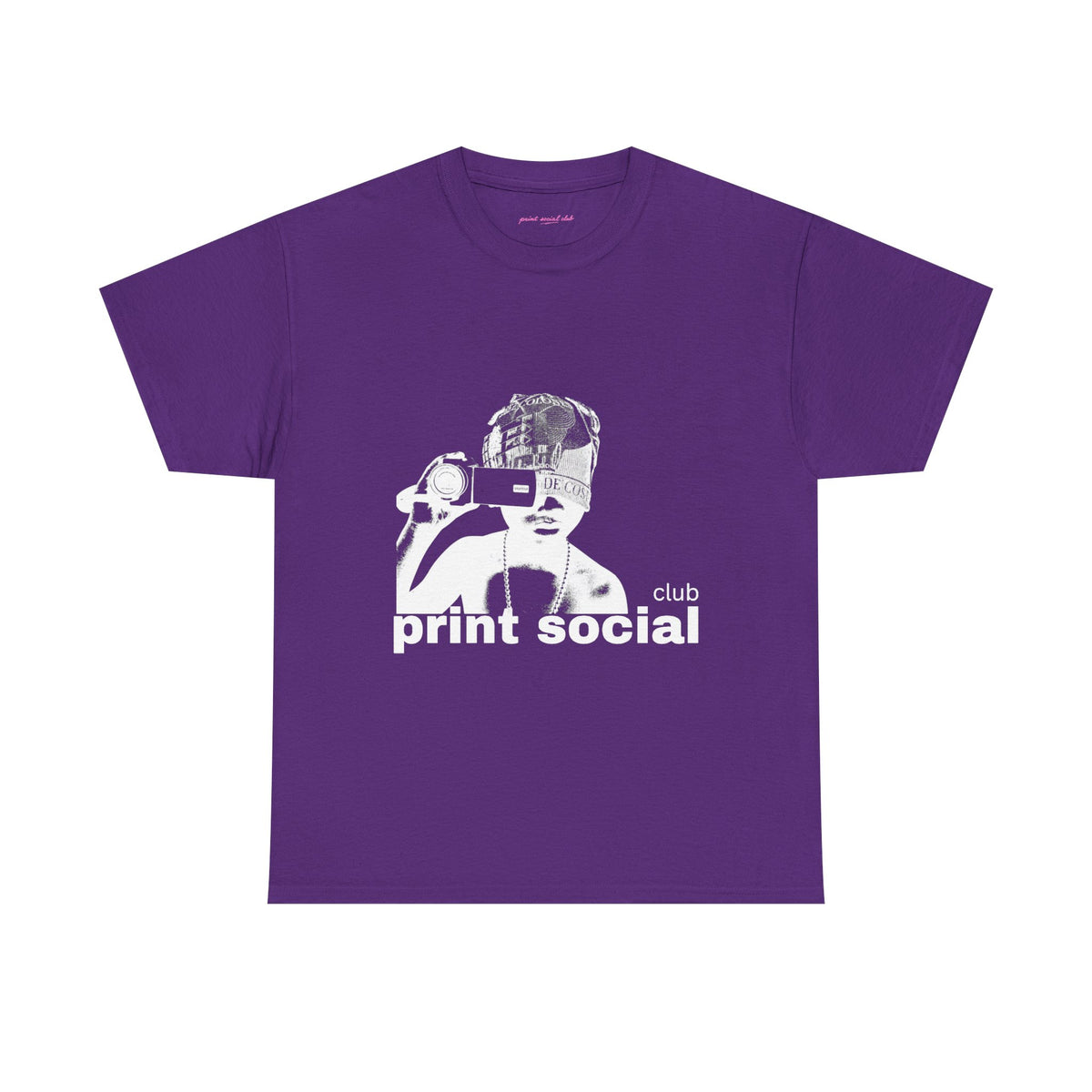 Camera Kid Classic Tee in Purple, front