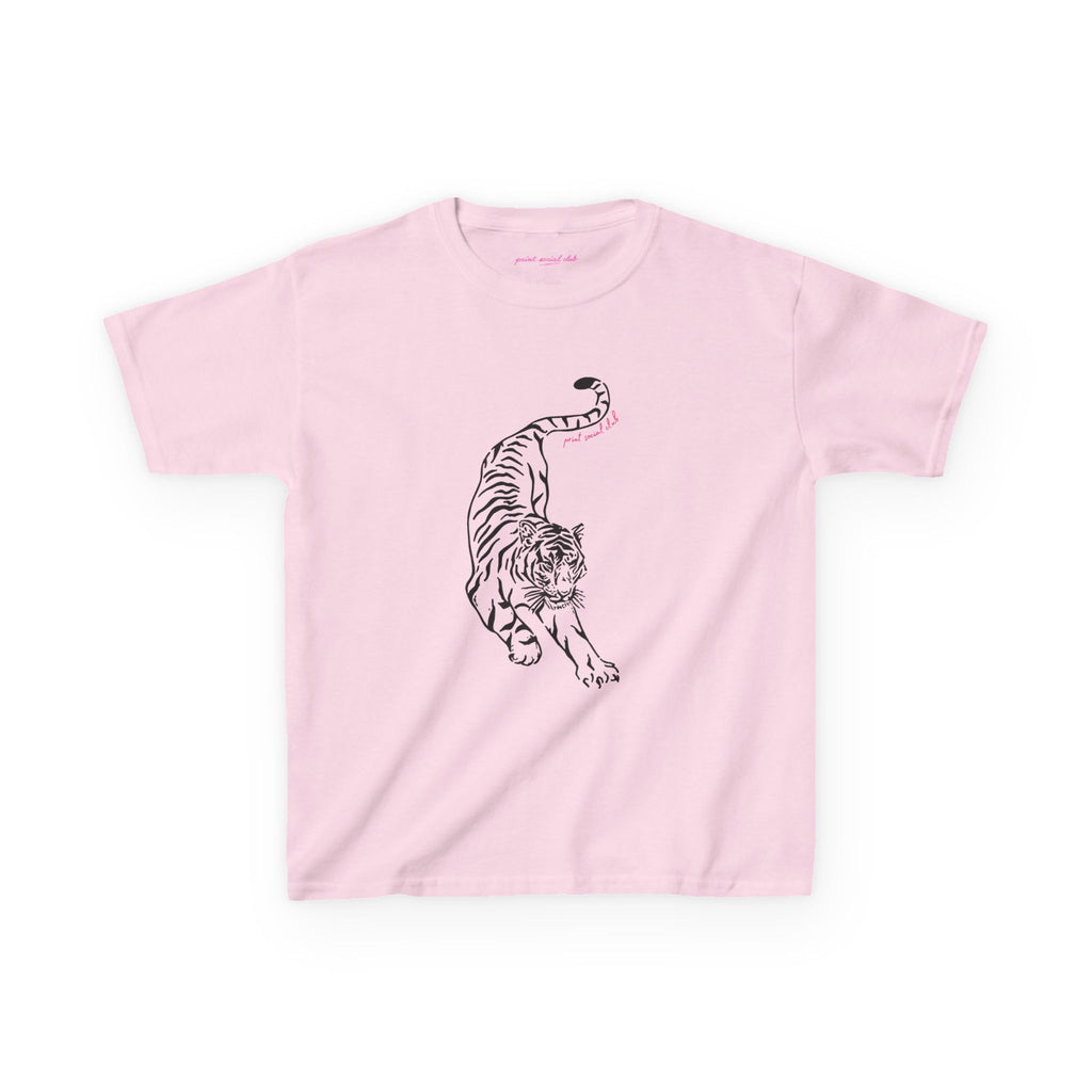 Stretching Baby Tee in Light Pink, front