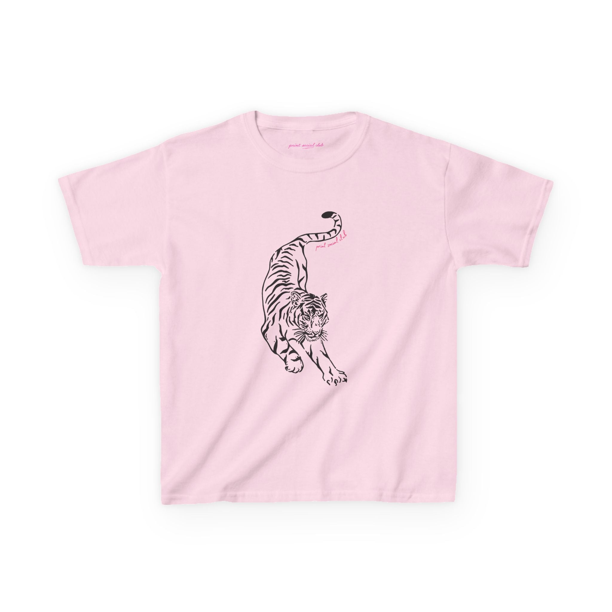 Stretching Baby Tee in Light Pink, front